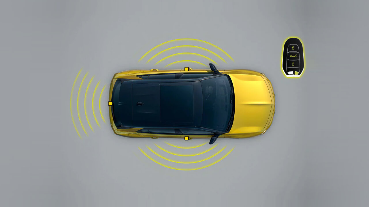Opel Astra Hybrid - Bezpečnost a asistenční systémy - Bezklíčové odemykání a startování Opel Astra Hybrid